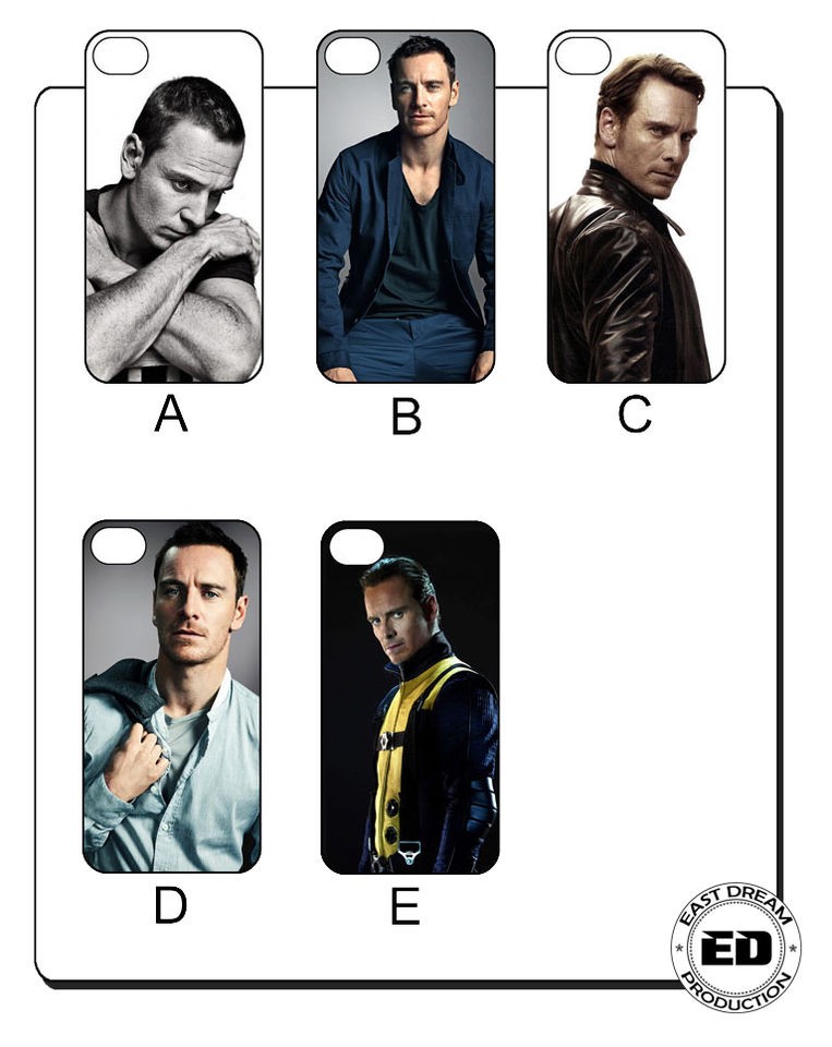 MICHAEL FASSBENDER iphone 4 4S 5 HARD BACK COVER CASE X MEN