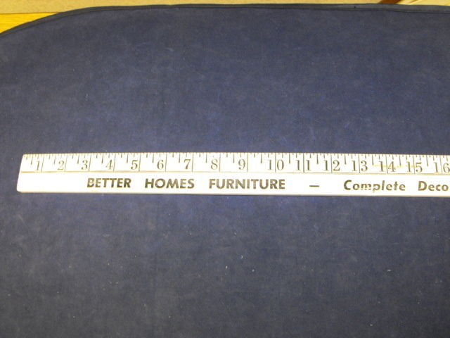 VTG Wooden Advertising Yard Stick Better Homes Furniture Maquoketa, IA