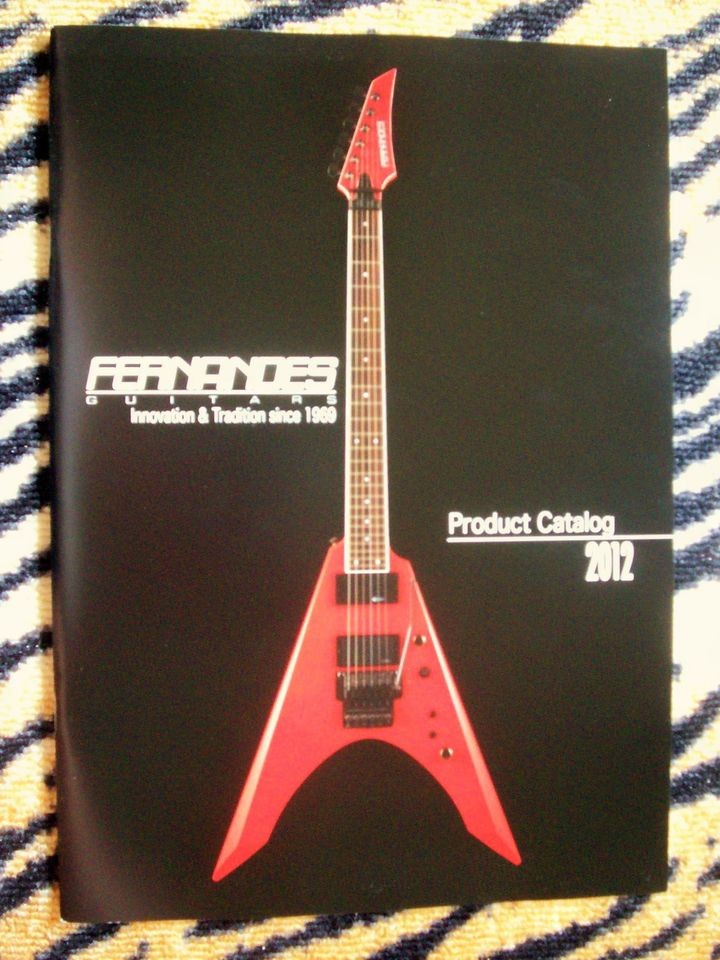 2012 FERNANDES CATALOG STEVE VAI KERRY KING RAVELLE NOMAD REVOLVER 