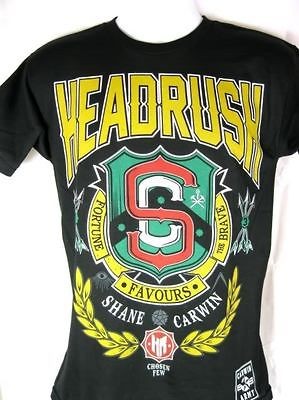 Shane Carwin Headrush Chosen Few Black T shirt New