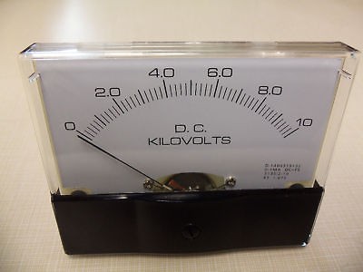 Dc. Panel METER 0   10 Kv 4 X 3 1/2 NEW IN BOX