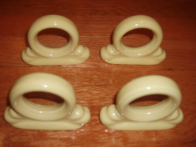 FIESTA WARE NAPKIN HOLDER RINGS Homer Laughlin Fiestaware Pale 