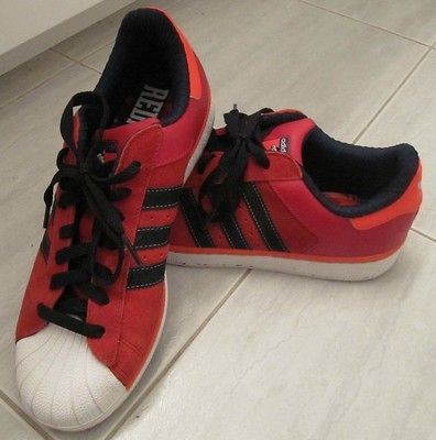 Adidas Redman Shell Top Sneakers Red Suede Mens Size 7.5 Wu Tang