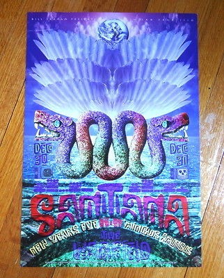 SANTANA mingus amungus Warfield fillmore CONCERT POSTER 13x19