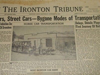 Ironton Tribune 1949 Centennial Edition Ohio 4818 Transportation 