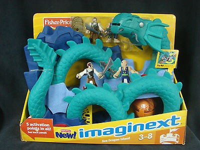 Fisher Price Imaginext Sea Dragon for Island Pirate Figures Castle New