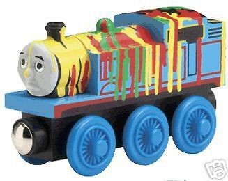 PAINT SPLATTER THOMAS tank Engine Wooden Adventures NEW