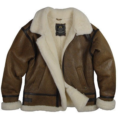 ALPHA B3 FLIGHT JACKET SHEEPSKIN SHERPA NWT FREE US SHIP SIZES S 5XL 