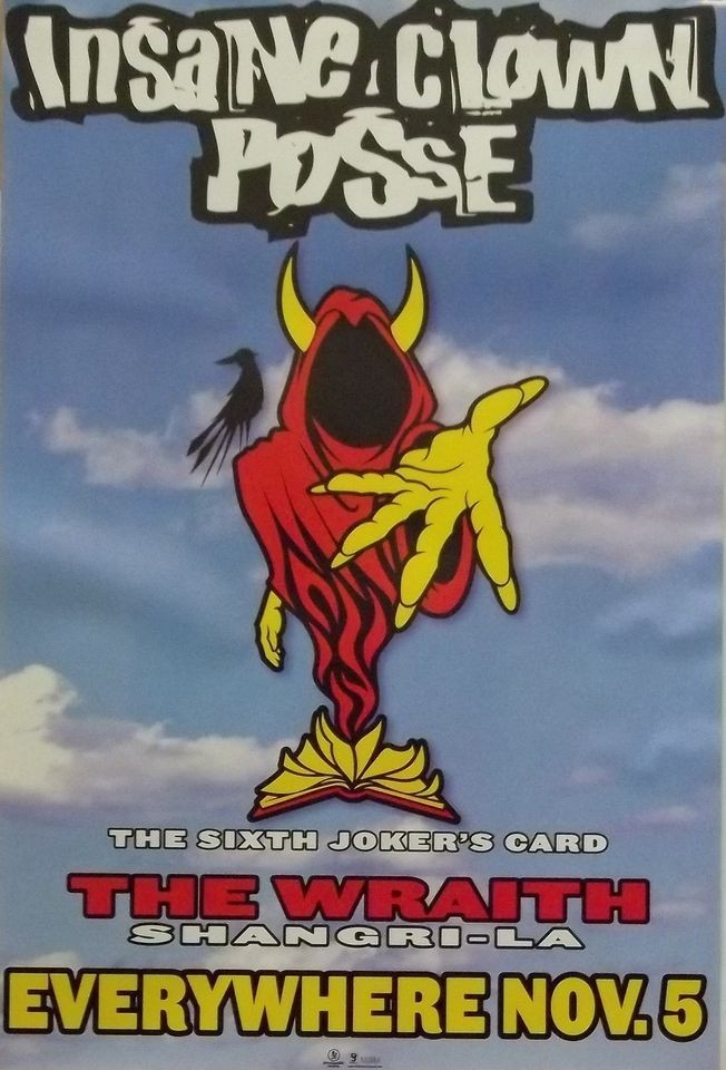 Insane Clown Posse 25x36 The Wraith Shangri La Promo Poster ICP