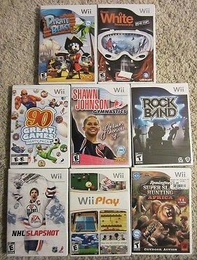 Bundle of 8 Nintendo Wii Video Games $200+ Value Wii U Family 