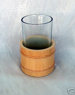 NEW BLONDE BATHROOM tropical Glass Tumbler tumblers cups Cup Holder