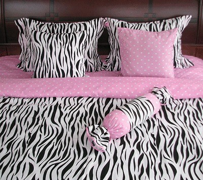 Pcs ZEBRA POLKA DOT LUXURY BED IN A BAG Full KF253