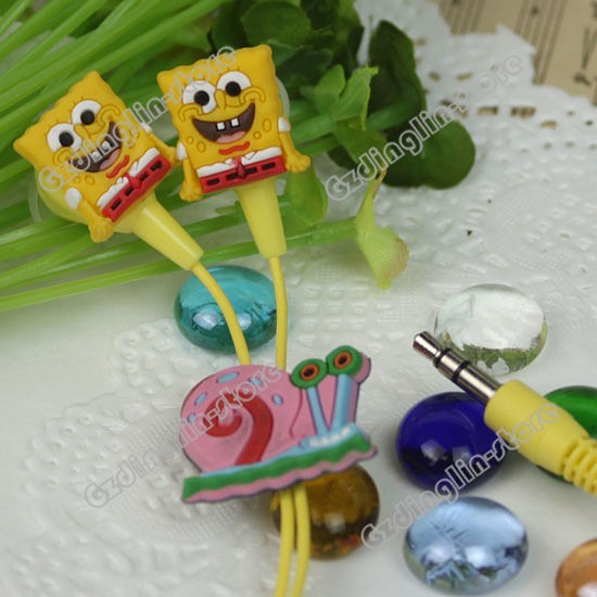 SpongeBob Headphones Earphone Headset 3.5mm For  E09