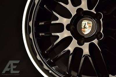 18 inch Porsche 911 996 997 Turbo 4S Wheels/Rims LeMans Gloss Black 