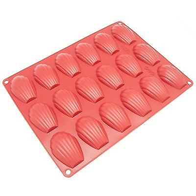 Freshware 18 cavity Silicone Madeleine Pan   18 Cavity Silicone 