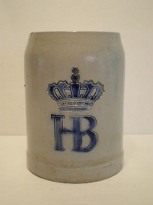 VINTAGE HOFBRAUHAUS MUNICH GERMAN BEER STEIN / .5L GERMANY