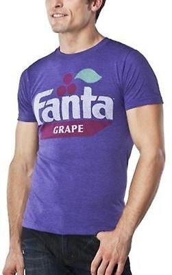 NWT Mens GRAPE FANTA Coca Cola T Shirt Tee Top Vintage Look Soda Pop 