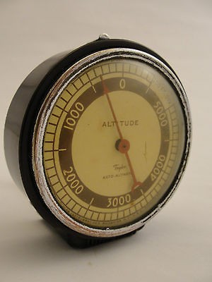   1950 ‘s Vintage Accessory Auto Altimeter by Taylor GM Ford Mopar