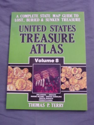   Treasure Atlas #8 Metal Detector Treasure Hunting Book Gold Mines