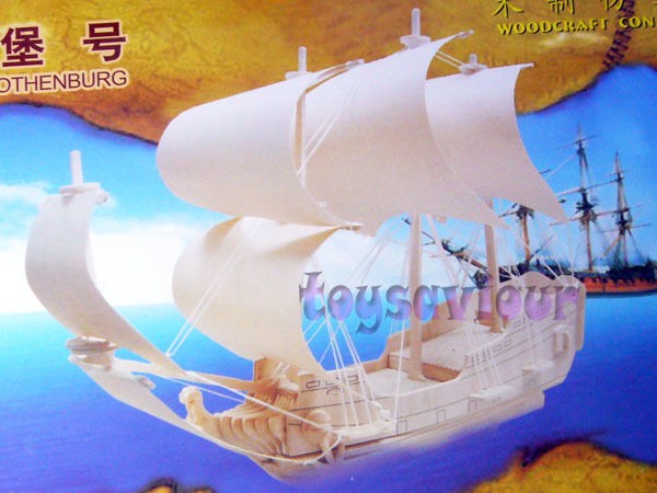 Woodcraft Construction Kit Wood Model Gothenburg Ship