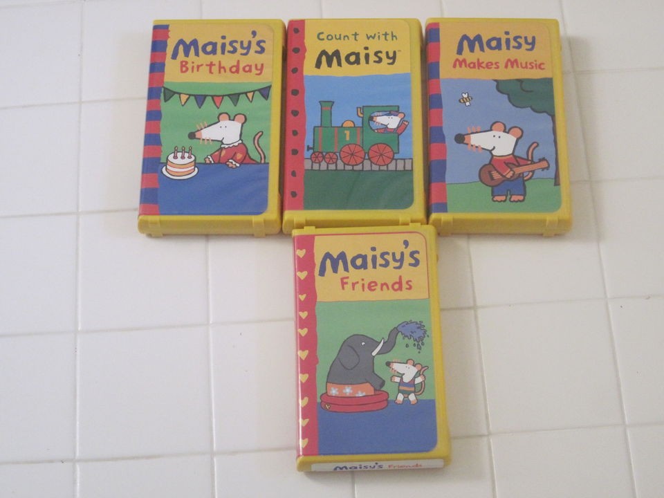   MAISY VHS** Videos ~Makes Music/Birthday​/Friends/Count with Maisy