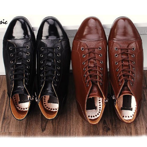 New Mens Dress Leather Shoes Formal Casual Black Brown Ankle Boots 