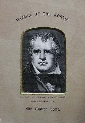 Grant (Stevengraph) Silk Woven Portrait Picture Sir Walter Scott 