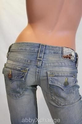 NEW sz 32 True Religion Jeans BILLY Gold Fashion Premium Vintage in 