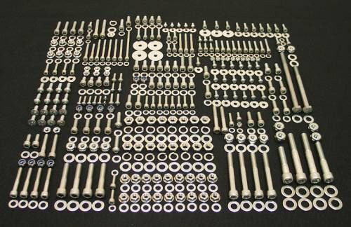 YAMAHA YFZ350 BANSHEE POLISHED STAINLESS STEEL ATV BOLT KIT