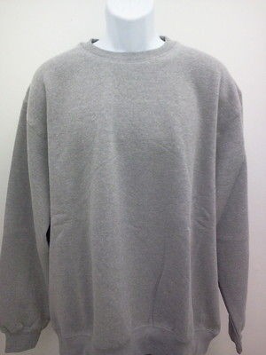 SHAKA WEAR HEATHER GREY HEAVYWEIGHT CREW NECK SWEATSHIRT NEW SIZE SM 