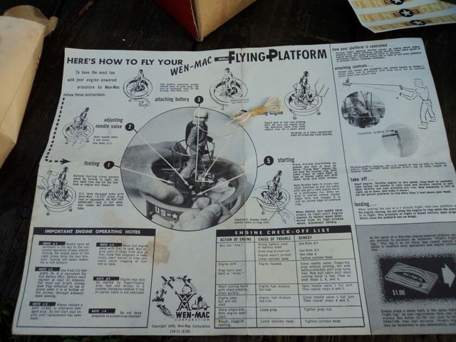 INSTRUCTIONS for Hiller FLYING PLATFORM by Wen Mac