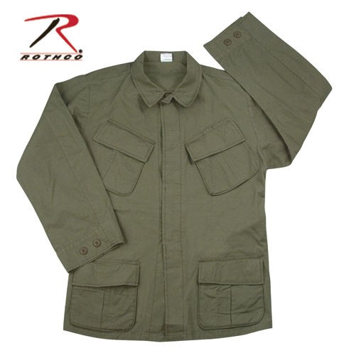 VINTAGE VIETNAM WAR STYLE FATIGUE SHIRT OLIVE DRAB ROTHCO 4687