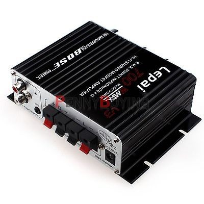 LP V3 TDA8566 Motorcycle Car Amplifier Hi FI Auto Audio Stereo Amp DC 