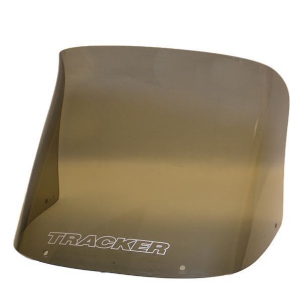 TRACKER 49346 SMOKE 18 INCH TINTED PLEXIGLASS BOAT WINDSHIELD