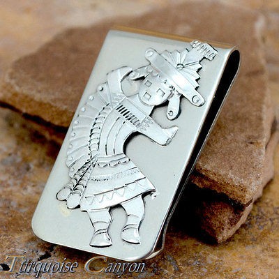 Navajo Silver kokopelli Money Clip SKU#221372