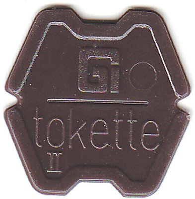   Greenwald GI Laundry Token / Tokette BROWN Type II Greenwald Tokettes