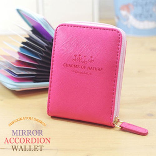 New Credit Name Card Case Holder Purse _SHINZI KATOH_ Mirror Accordion 