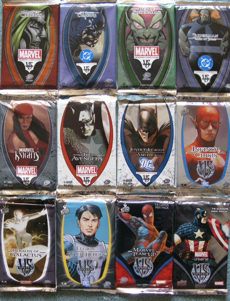 VS System Sealed Booster Pack Selection (Marvel & DC)