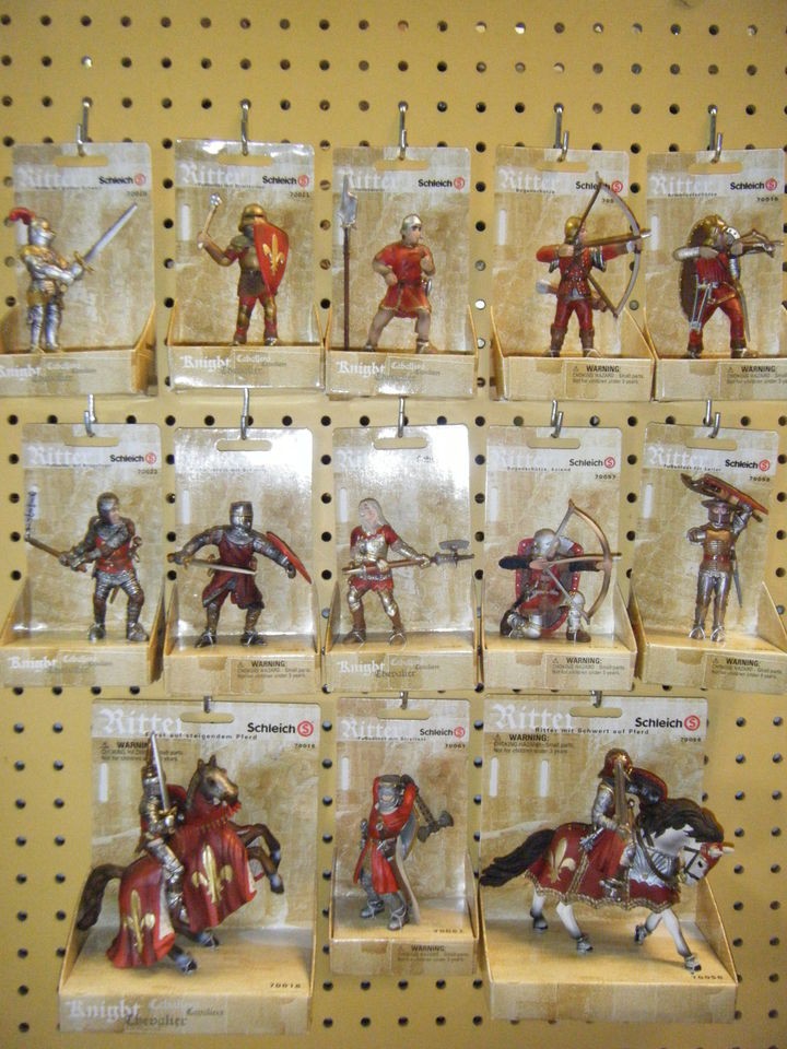 SCHLEICH KNIGHTS 13 FLEUR DE LIS COAT OF ARMS FIGURE LOT *NEW