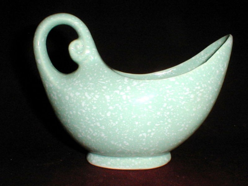   Ceramics Salem OH Ohio Pottery Alladin Lamp Gravy Boat Planter USA