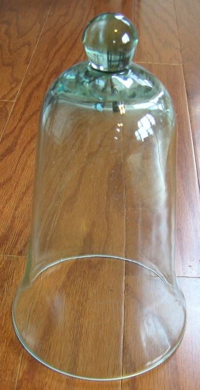 Wonderful 7 Light Green Glass Cloche, New