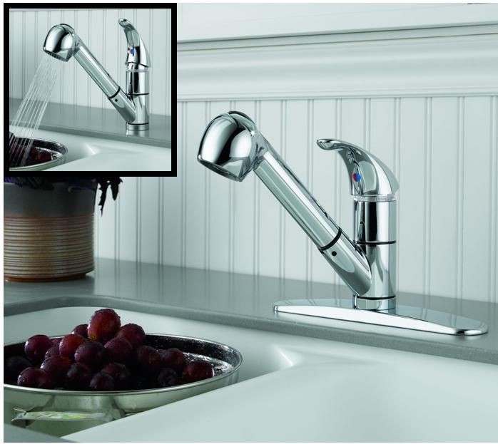 Delta / Peerless Pull Out Sprayer Kitchen Sink Faucet