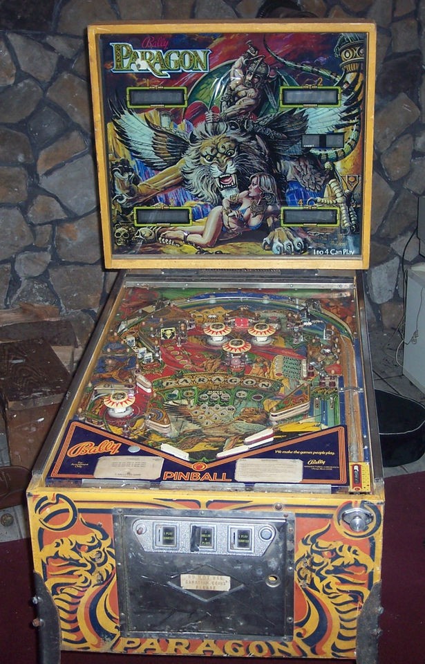 Bally paragon Pinball 1979 non working missing MPU