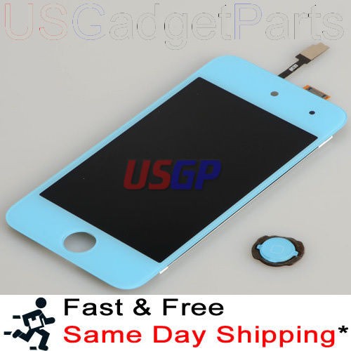 iPod Touch 4 LCD/DIGI Screen Assembly Replacement + Home Button (LIGHT 