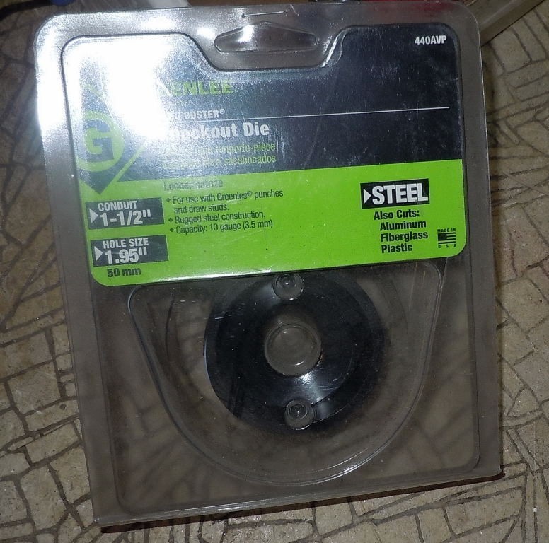 Greenlee 1 1/2 Slug Buster Knockout Die,1 1/2 CoNDUIT 440AVP