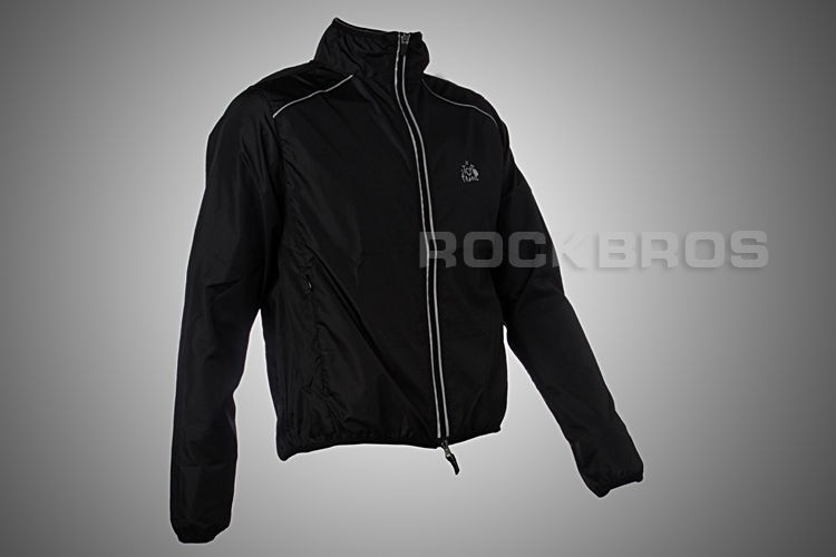 Tour de France, Cycling Coat, Wind Coat, Rain Coat, Long Sleeve, Black