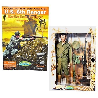 Ltd Ed GEARBOX 12 figure WWII US 6th RANGER Battalion SNIPER 1945 