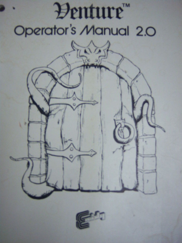 Venture Operators Manual 2.0 1981 Exidy 050312JB