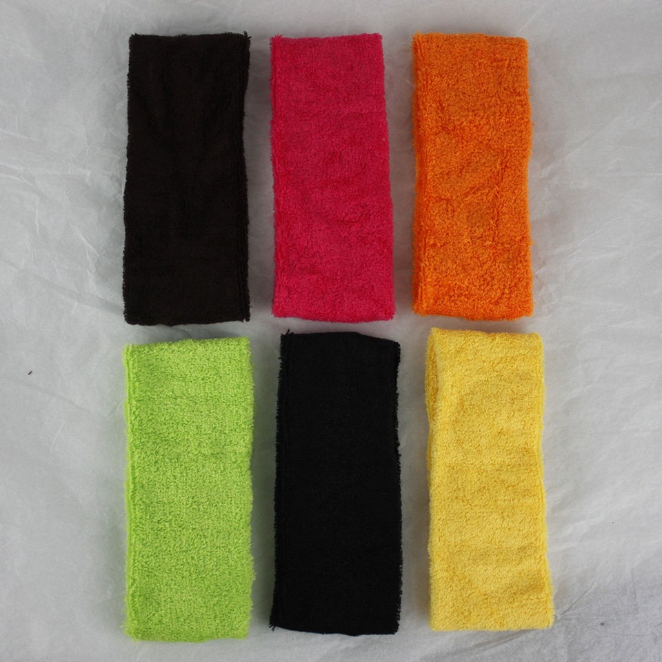 WHOLESALE LOT OF 12 PCS MULTICOLOR FURRY WIDE HEADBAND #HP166