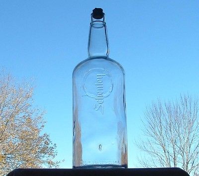 Vintage Antique Whiskey Bottle Schenley Half Gallon